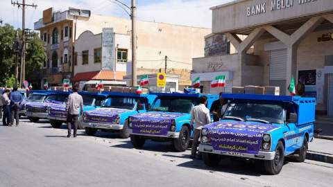 آیین توزیع ۱۸۵۰۰ بسته نوشت افزار در بین دانش آموزان کرمانشاهی