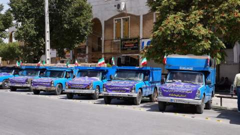 آیین توزیع ۱۸۵۰۰ بسته نوشت افزار در بین دانش آموزان کرمانشاهی